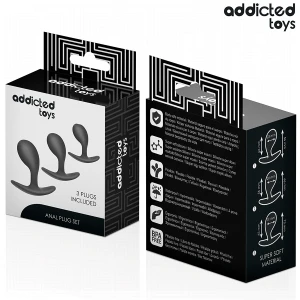 ADDICTED TOYS - LOT DE 3 PLUG ANAL MODÃLE 3